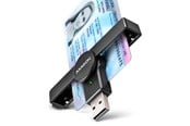 Geheugenkaart - adapter en kaartlezer - AXAGON USB-A Smart Card / ID Card PocketReader - CRE-SMPA