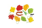 Schrijf- en tekenartikelen - Colorations - Plaited Leaves 24 pcs. - WEAVLEAF