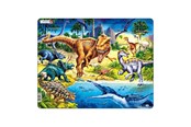 Puzzels - Selecta Play - Larsen Jigsaw Puzzle Animals - Dinosaurs of the Cretaceous Period 57 pcs. - LA-NB3