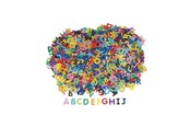 Schrijf- en tekenartikelen - Colorations - Cardboard Letters 2600 pcs. - CHPAPERL