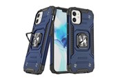Mobiel - Covers & Cases - Wozinsky Ring Armor case for iPhone 14 Plus armored cover magnetic holder ring blue - 9145576265512
