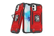 Mobiel - Covers & Cases - Wozinsky Ring Armor case for iPhone 14 Plus armored cover magnetic holder ring red - 9145576265529