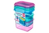 Keukengerei - Sistema Pack 400ml x 3 Lunch Coloured - 41544-T