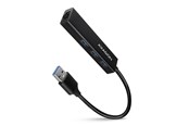 USB hub - AXAGON SuperSpeed USB-A Hub with 3 USB Ports and Gigabit LAN USB hub - 3 - USB 3.2 - Zwart - HMA-GL3A