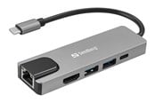 Docking station - Sandberg USB-C 5-in-1 Travel Dock - 336-99
