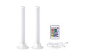 Lampen - EGLO GAMER LIGHT Bureaulamp Set – Wit, 2x3,3W RGBW + 3000K - 75957