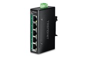 Switch - TRENDnet TI-PGLC50 - Version V1 - switch - industrial mini - 5 ports - TAA Compliant - TI-PGLC50