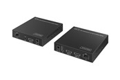 Repeater & zendontvanger - DIGITUS - Extender Set - KVM / audio / serial / USB extender - HDMI 1GbE USB - DS-55348