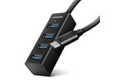 USB hub - AXAGON SuperSpeed USB-C Mini Hub USB hub - 4 - USB 3.2 - Zwart - HUE-M1C
