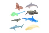 Speelgoedpop - Johntoy Animal World - Sea Animals Playset 8pcs. - 26214