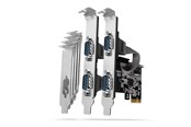 Netwerk-adapter (netwerkkaart, printserver, enz.) - AXAGON PCEA-PSN PCIe-Adapter mit 4x Seriell-Ports - ASIX AX99100 Chipsatz interface cards/adapter - PCEA-S4N