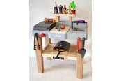 Speelkeuken en apparatuur - Ecoiffier Summer Kitchen with Barbecue and Pizza Oven 27pcs. - 4650