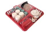 Doen-alsof spelen - Ecoiffier Colorful Dish Draining Rack with Accessories 30cm - 10908