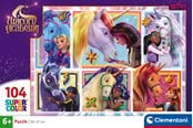 Puzzels - Clementoni Puzzle Unicorn Academy - 6 Portraits 104pcs. Vloer - 25094