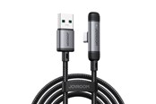 USB-kabel - Joyroom S-A56 EnjoyX Series 90° USB-A - USB-C 3A cable 1.2m - black - S-A56_AC