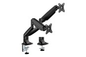 Monitorbevestiging - Deltaco mounting kit - for 2 LCD displays/ curved LCD displays - gas spring up to 16 kg - black - ARM-536-2