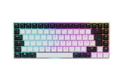 Toetsenbord - Sharkoon SKILLER SGK50 S3 - keyboard - 75% - QWERTZ - German - white Input Device - Gaming toetsenbord - Duits - Wit - 4044951039166