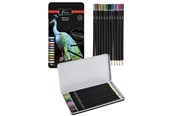 Schrijf- en tekengerei - Creative Craft Group Crayons METALLIC 12 pcs in metal box - AR0207/GE