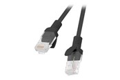 Netwerk - kabel - Lanberg patch cable - 25 cm - black RAL 9004 - Zwart - 0.25m - PCU5-20CC-0025-BK