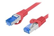 Netwerk - kabel - Lanberg patch cable - 1 m - red RAL 3017 - Rood - 1m - PCF6A-10CC-0100-R