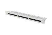 Accessoires - Lanberg patch panel - 1U - 19" - with shelf - PPUA-1124-S