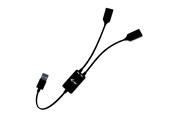 USB hub - I-Tec USB-A Cable HUB 2 port (2x USB-A) USB hub - 2 - Zwart - U3CBLHUB2A