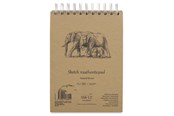 Schrijfblokken, formulieren en notitieboekjes - SMLT Drawing pad SKITSE NATUR. BROWN A5. 135g - SM103-A5