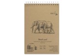 Schrijfblokken, formulieren en notitieboekjes - SMLT Drawing pad SKITSE NATUR. BROWN A4. 135g - SM103-A4