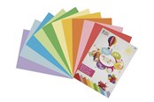 Schrijfblokken, formulieren en notitieboekjes - Creative Craft Group A4 pad w. 40 sheets ass. colored paper - CR0028/GE