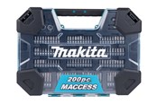Boren en bits - Makita Drill and Bit Set - 200 Pieces - E-22610