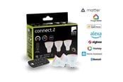 Smart Home - EGLO GU10 LED-Z MATTER RGB/CCT 4.9W 420lm opal 3-pack w/remote control - 110398