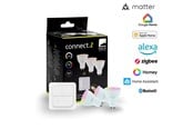 Smart Home - EGLO GU10 LED-Z MATTER RGB/CCT 4.9W 420lm opal 3-pack w/switch - 110417