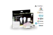 Smart Home - EGLO E27 LED-Z MATTER A60 RGB/CCT 11W 1300lm opal 2-pack w/switch - 110418