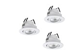 Smart Home - EGLO SALICETO-Z dowlights Ø88 RGB/CCT 3X490lm, white - 902286