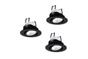 Smart Home - EGLO SALICETO-Z dowlights Ø88 RGB/CCT 3X490lm, black - 902287