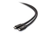 FireWire / ThunderBolt kabel - C2G 2.5ft Thunderbolt 4 USB C Cable - USB C to USB C - 40Gbps - M/M - Thunderbolt cable - 24 pin USB-C to 24 pin USB-C - 76 cm - C2G28886