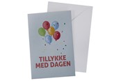 Hobby artikelen - SCANSEASON Card with envelope Balloons 11*17cm - 100263