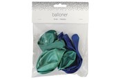 Hobby artikelen - SCANSEASON Balloon 8 pcs. 23 cm. Blue metallic mix - 100284-1