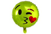 Hobby artikelen - SCANSEASON Foil balloon Emoji Ø45cm 1 piece. - 100312