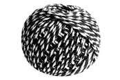 Hobby artikelen - SCANSEASON Cotton yarn gift ribbon black/white 40 meters - 101013