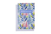 Hobby artikelen - SCANSEASON CARD WITH ENVELOPE 11X17CM BLUE FLOWER - 101167