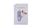 Hobby artikelen - SCANSEASON CARD WITH ENVELOPE 11X17CM BEAR WITH BALLOON - 101171