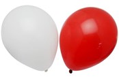 Hobby artikelen - SCANSEASON Balloon red and white 12 pcs. 23cm. - 253010