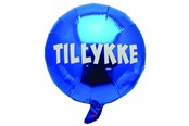 Hobby artikelen - SCANSEASON Folieballon 35 cm. Blå/Tillykke - 253015