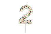 Hobby artikelen - SCANSEASON Light with number 2. 7.5cm high - 253172