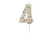 Hobby artikelen - SCANSEASON Light with number 4. 7.5cm high - 253174