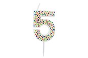 Hobby artikelen - SCANSEASON Light with number 5 . 7.5cm high - 253175