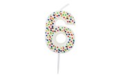 Hobby artikelen - SCANSEASON Light with number 6 . 7.5cm high - 253176