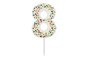 Hobby artikelen - SCANSEASON Light with number 8. 7.5cm high - 253178