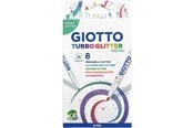 Hobby artikelen - Giotto Turbo Glitter Glitter markers 8 pcs PASTEL - 426300